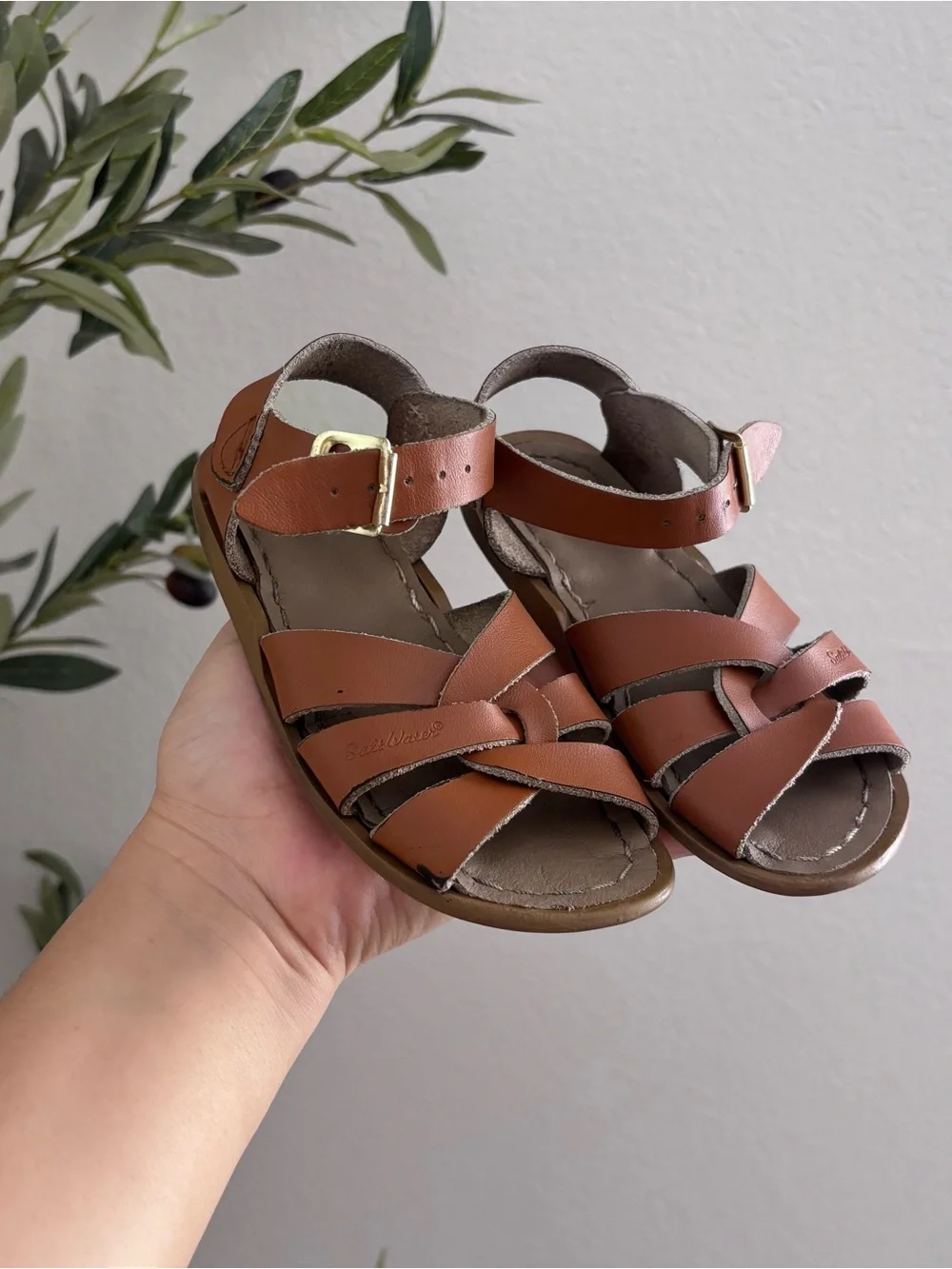 Salt Water Girls Brown Strappy Leather Sandals